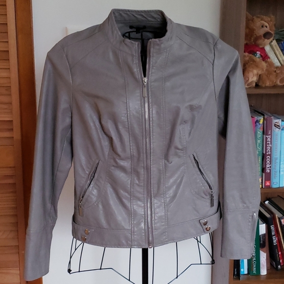 Apt. 9 gray moto jacket - Picture 1 of 9